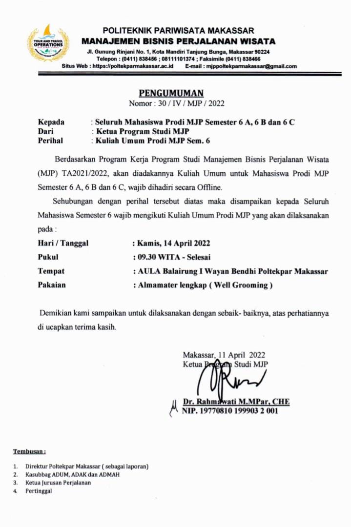 pengumuman Kuliah Umum